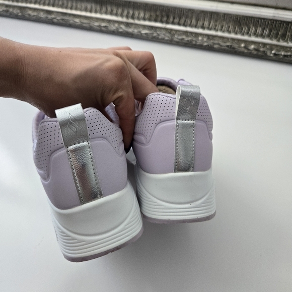 Skechers Street Uno Gen1: Trendy Jewels Sneaker. Lavander. Size 5. New.Lace up - Picture 6 of 8